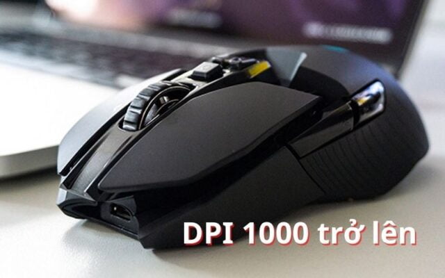 Chọn chuột gaming không dây có DPI từ 1000 trở lên